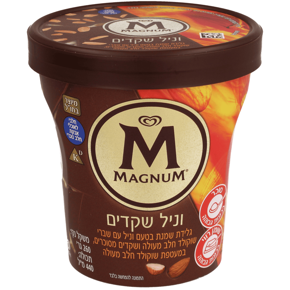 מגנום פיינט וניל שקדים  260 גרם