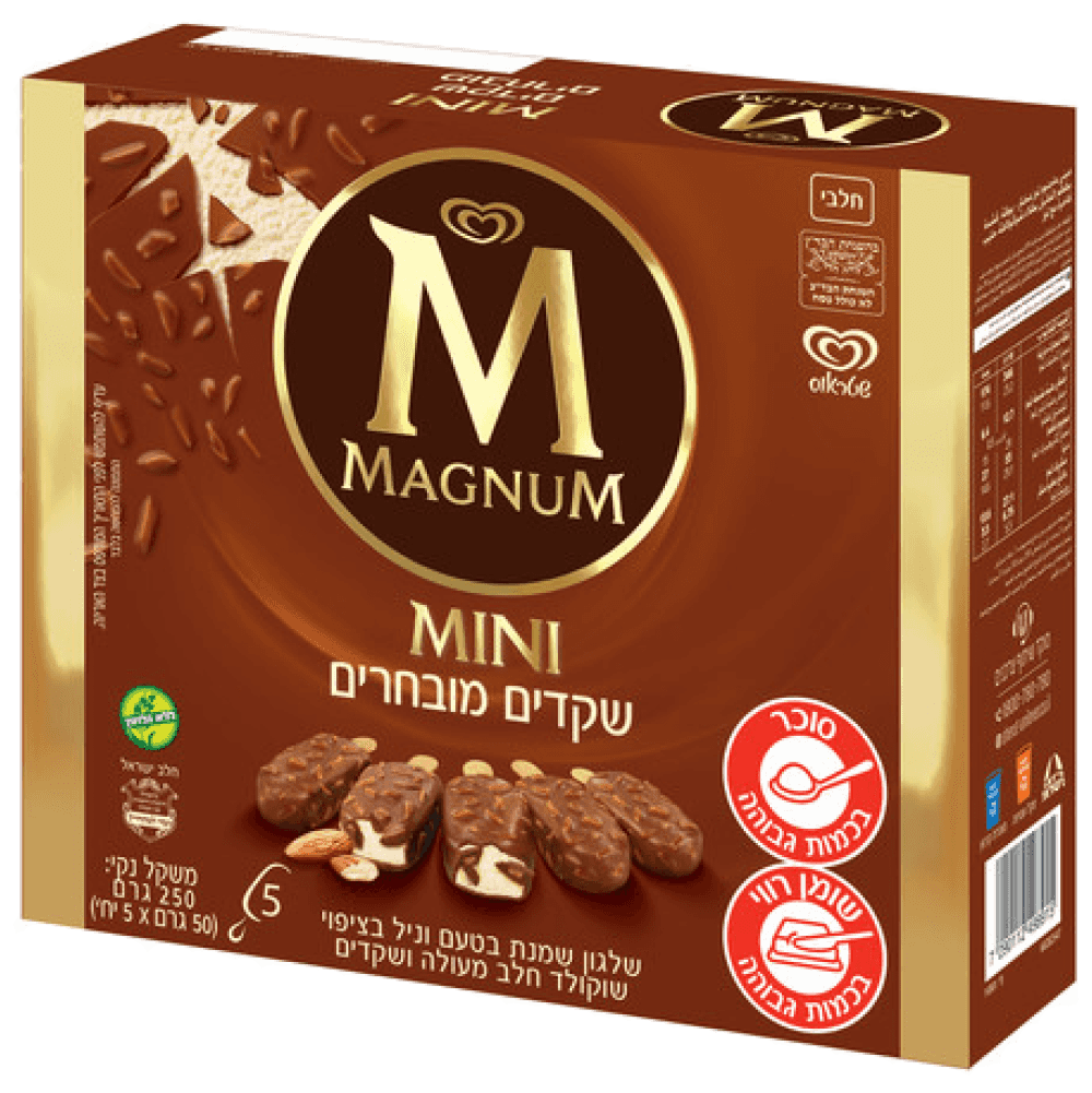 מאגדת מיני מגנום לבן  250 גרם